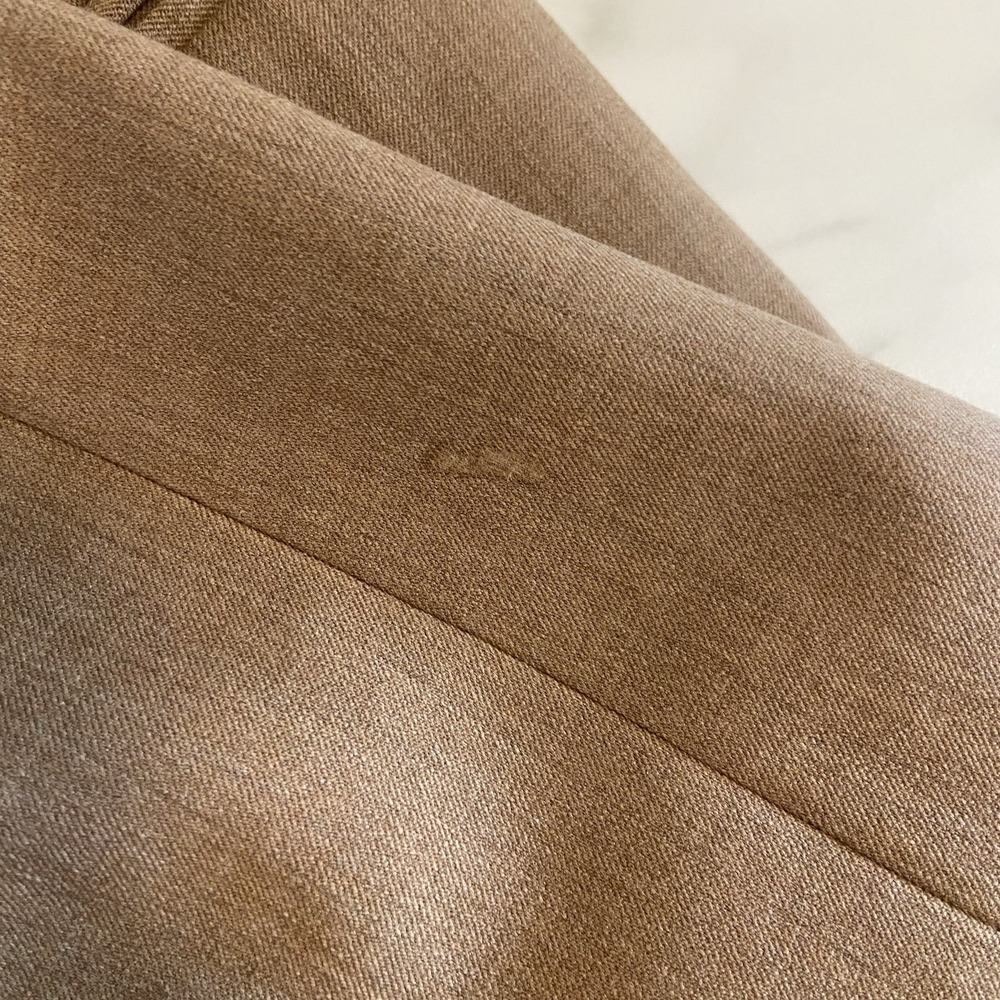 Lafayette 148 New York Tan Wool Blend Tailored Blazer Jacket Size 10 Career - Picture 11 of 12